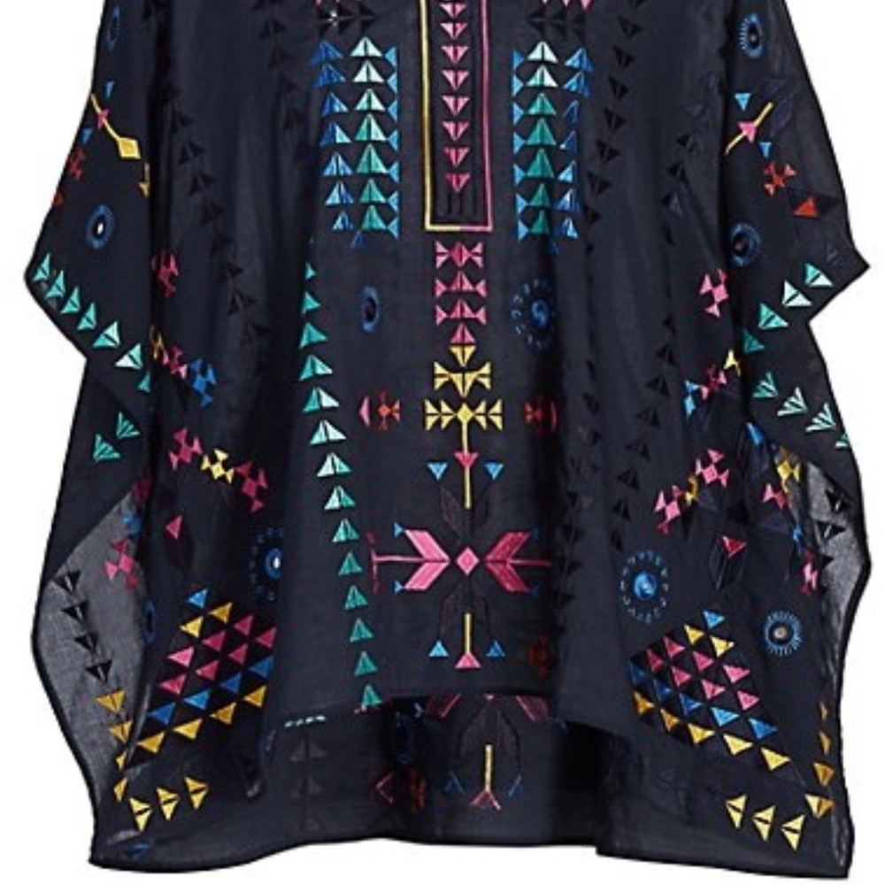 Figue Ritika Half-Sleeve Embroidered Kaftan Top - Picture 3 of 8
